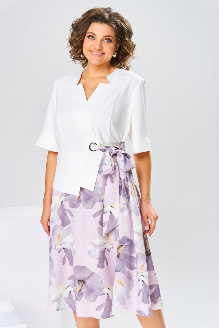 Adelisa - Robe en Coton et Soie de Haute Qualité pour une Élégance Naturelle