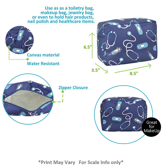 !!!Clinical Blue NGIL Large Cosmetic Travel Pouch