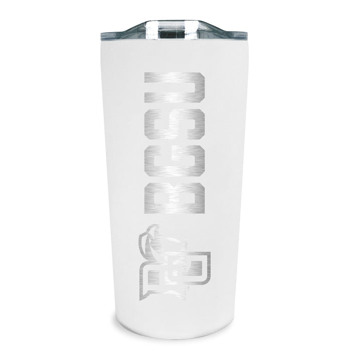 Fanatic Group BGSU white 18oz Stainless Soft Touch Tumbler