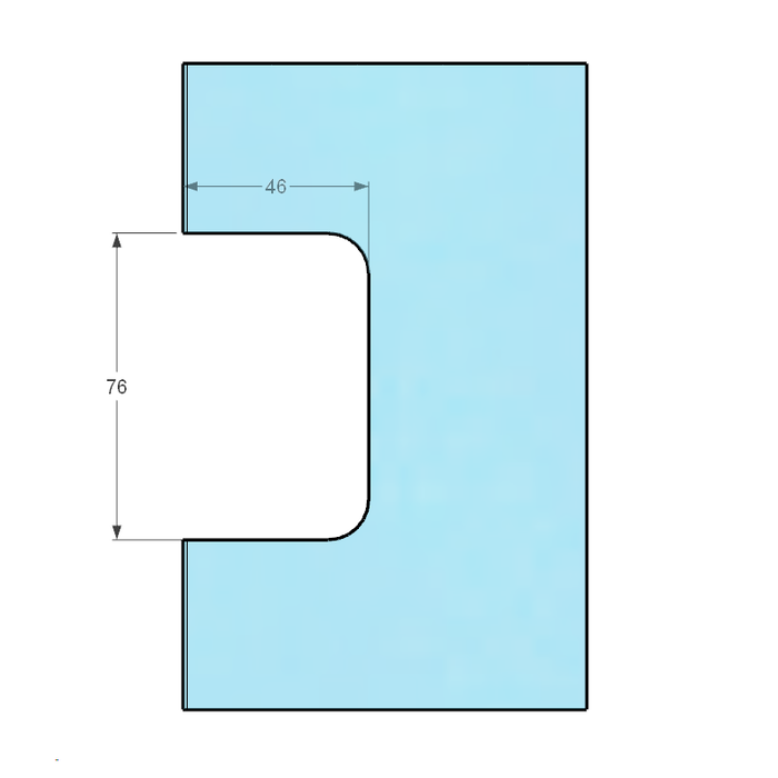 Forge Frameless Shower Hinge Heavy Duty Adjustable Glass to Wall L-Shape 90 Degrees - NERO Brushed Gold - Image 5
