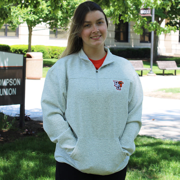 J America Peekaboo Pebble Fleece 1/4 Zip