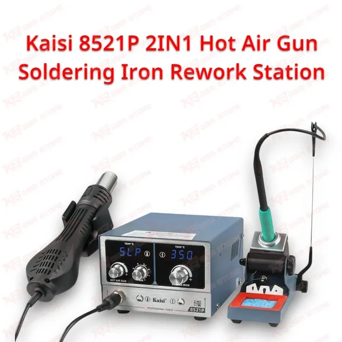 Kaisi 8521P 2IN1 Hot Air Gun Soldering Iron Rework Station