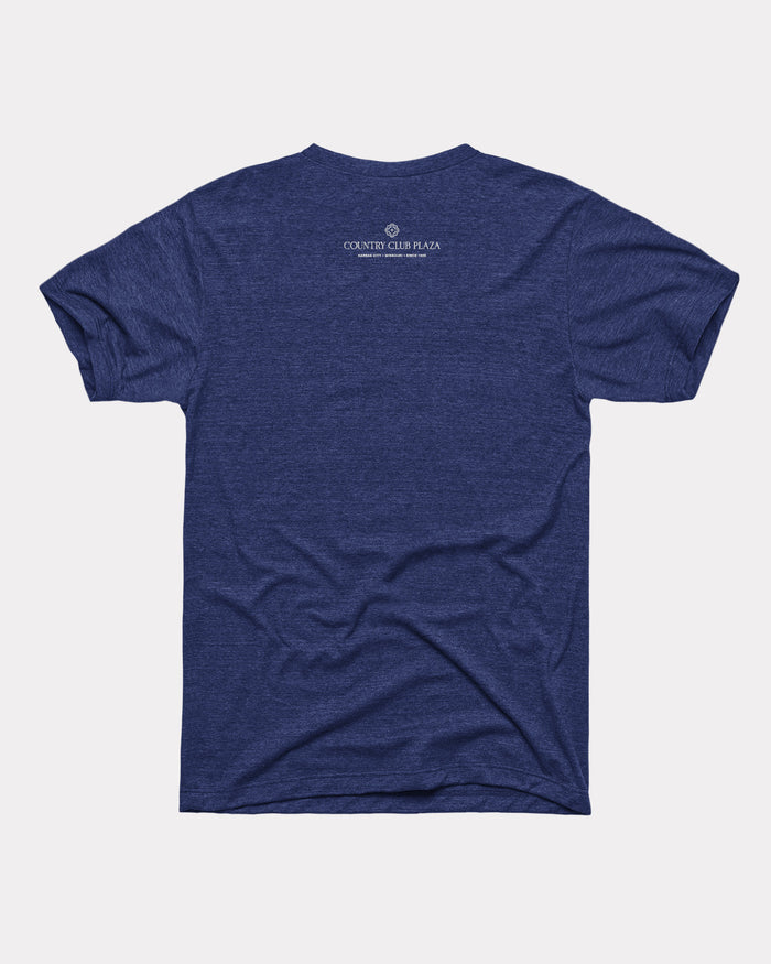 Navy KC Plaza Lights 2025 Illustration T-Shirt Back