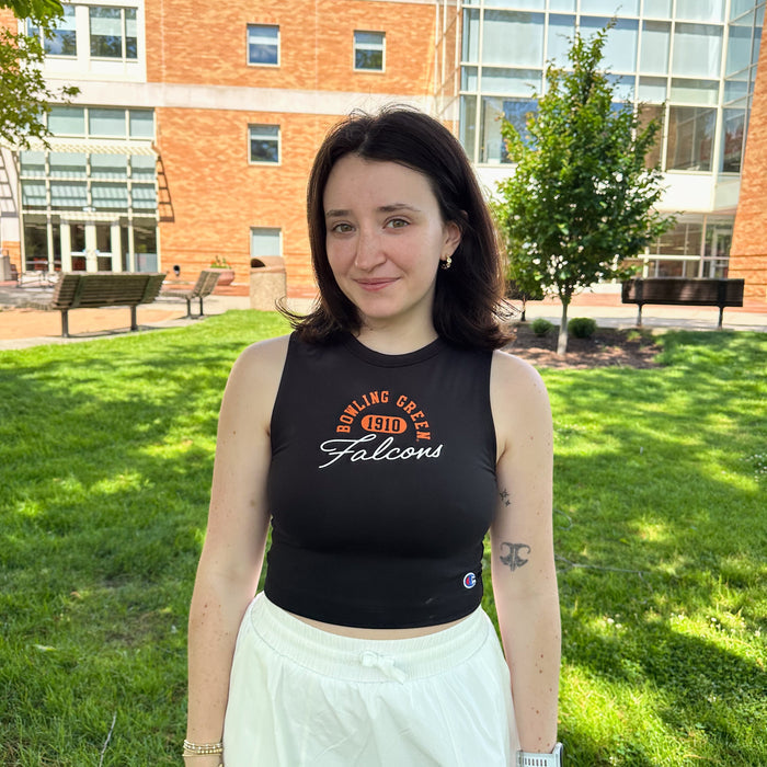 Ladies Champion Bowling Green Falcons Crop Tank
