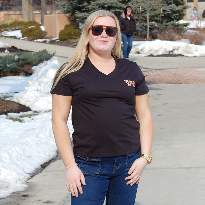 Ladies Champion Falcons BGSU V-neck Tee