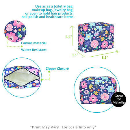 !!!Lilac Floral NGIL Large Cosmetic Travel Pouch
