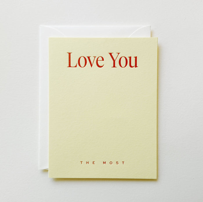Love You The Most No. 33: Sand / Single Card