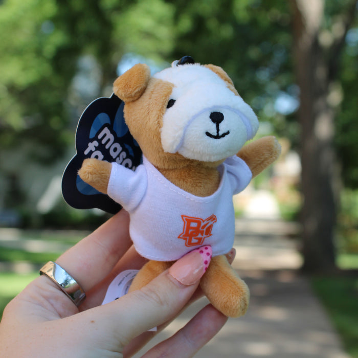 Mascot Factory Bulldog Plush Keychain