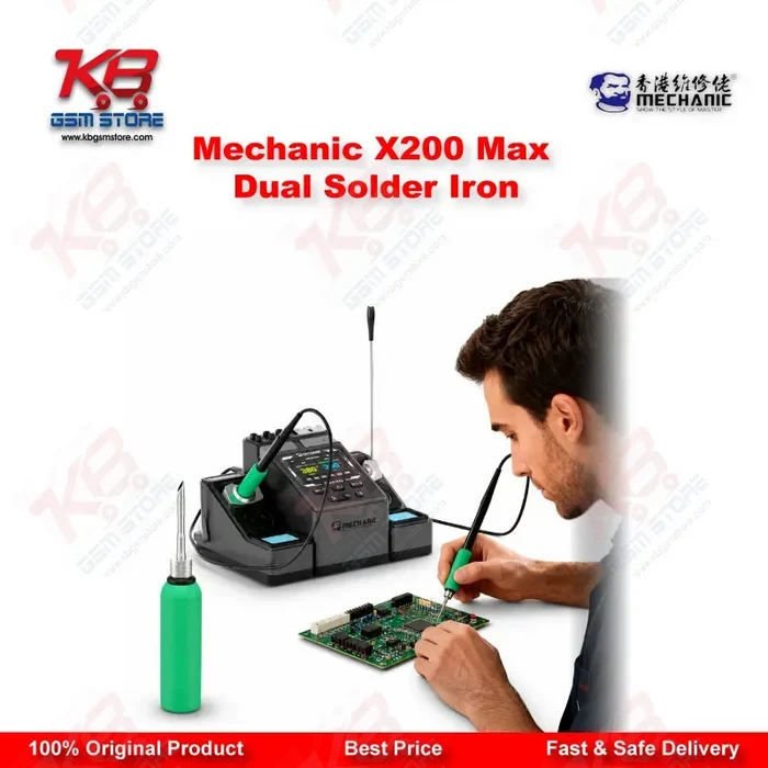 Mechanic X200 Max Dual Solder Iron – Dual-Station PWM Soldering Station