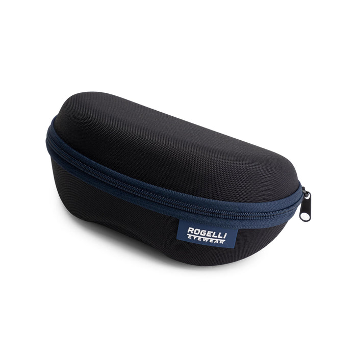 Rogelli Mirage fietsbril wit brillencase zwart.