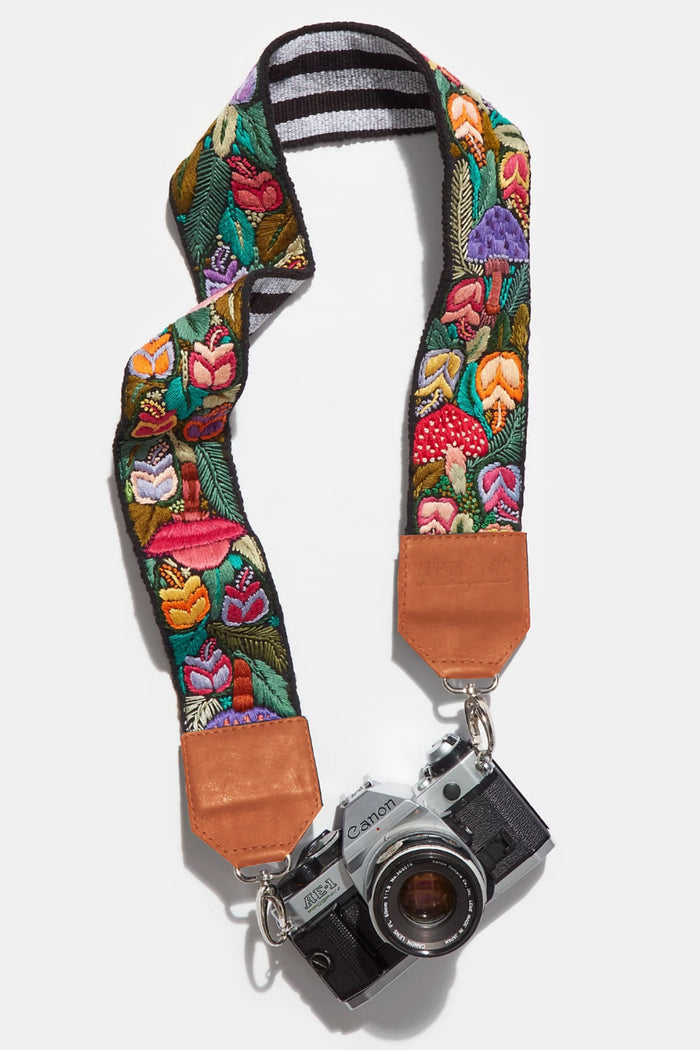 Mushrooms // Embroidered Camera Strap (last one!!)
