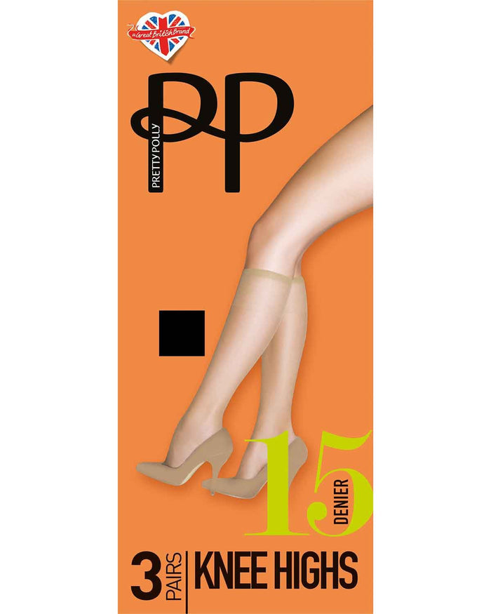 Pretty Polly 15 Denier Everyday Knee Highs - Chiffon - Pretty Polly