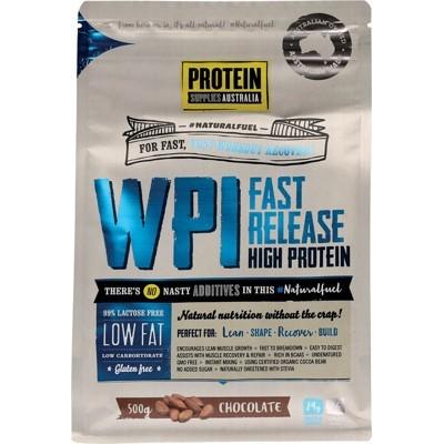 PROTEIN SUPPLIES AUST. WPI (Whey Protein Isolate) Chocolate 500g - L'Organic