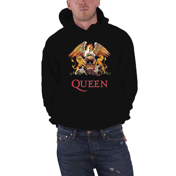 QUEEN - CLASSIC CREST - Pullover Hoodie Black
