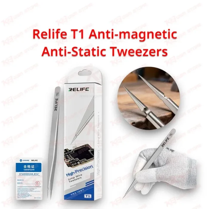 Relife T1 Anti-magnetic Anti-Static Tweezers