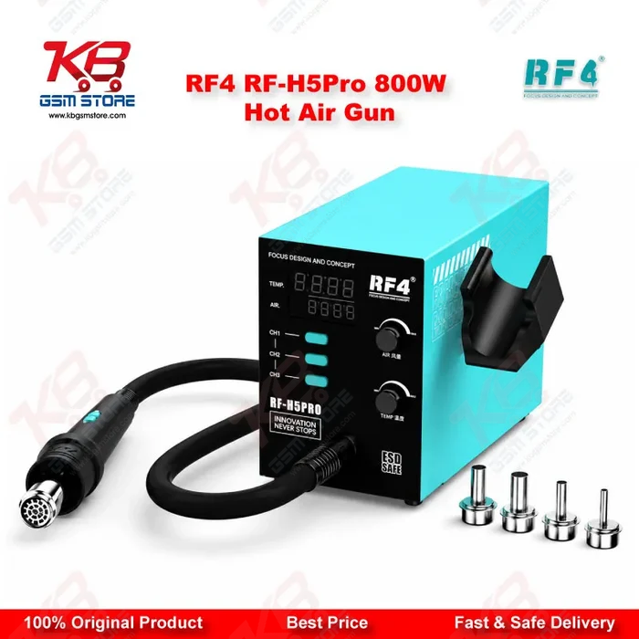RF4 RF-H5Pro 800W Hot Air Gun BGA Rework Station