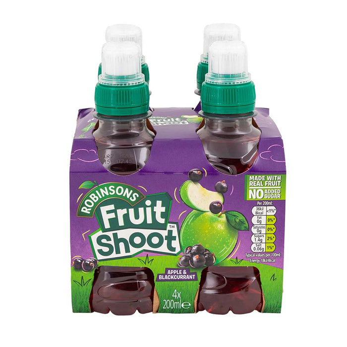 Robinsons Fruit Shoot Apple & Blackcurrant 200ml x 4 Pack