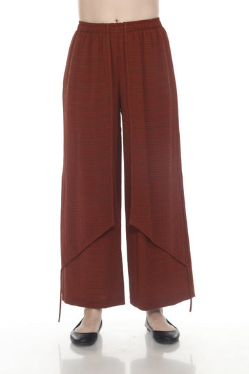 Rust Textured Pull-On Pant - P4099