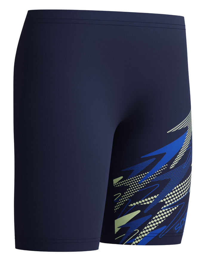Speedo Boys Medley Logo Swim Jammer - Navy Blue