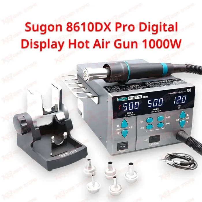 Sugon 8610DX Pro Digital Display Hot Air Gun 1000W