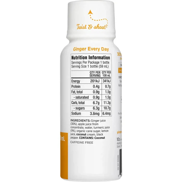 The Ginger People - Ginger Shot Wild Turmeric - 12x59ml - L'Organic