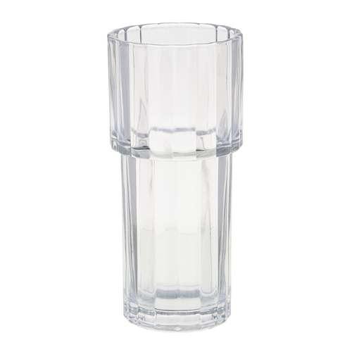 Transparent Cylindrical Glass Vase