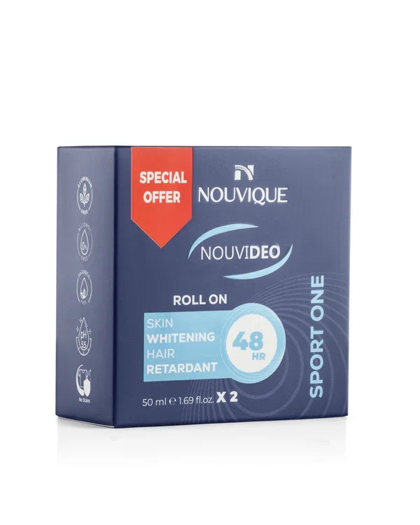 نوفيك رول اون نوفي ديو 1+1 سبورت 50مل - Nouvique Nouvideo Roll On Sport 2X50ML (Kit)