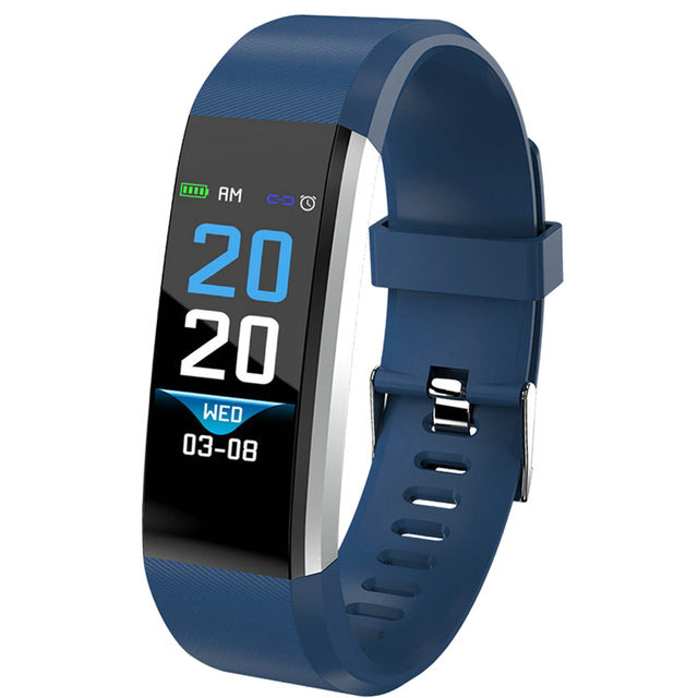 115 Plus Smart Fitness Tracker Bracelet with Heart Rate & Blood Pressure Monitor