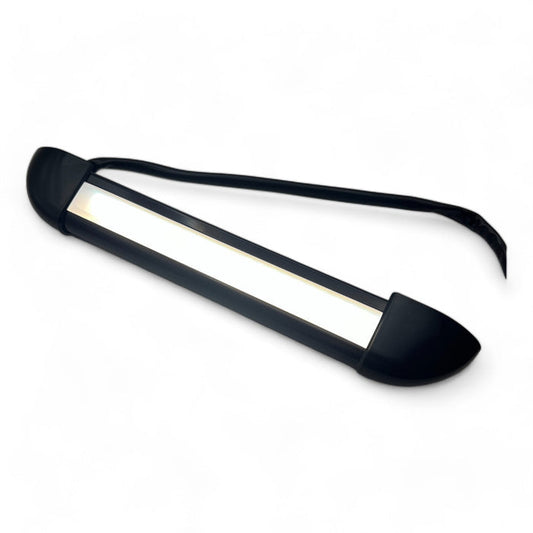 12v black exterior LED light 26cm on bench