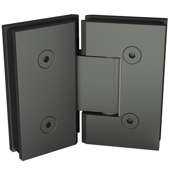 135 Degrees Frameless Shower Screen Glass to Glass Hinge - Gunmetal Grey - Image 1