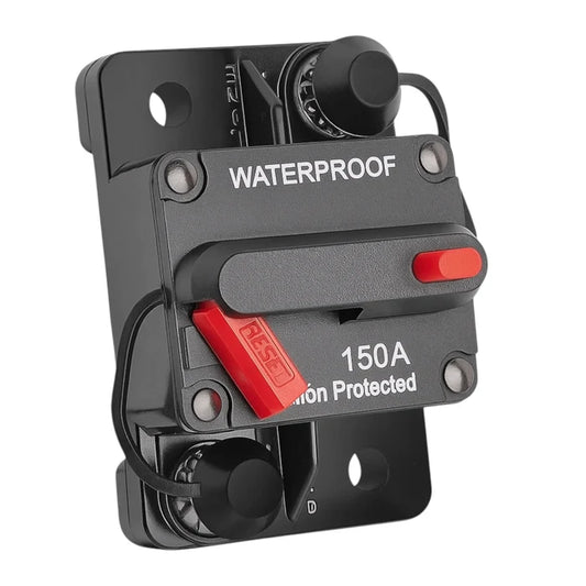 150 amp flush mount dc circuit breaker for caravan or rv electrical systems