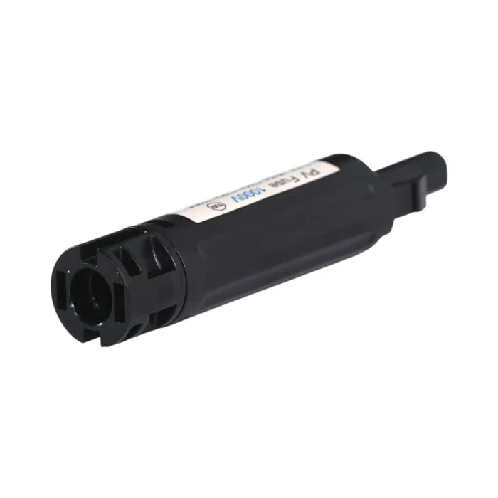 MC4 15A solar fuse connected to panel wiring