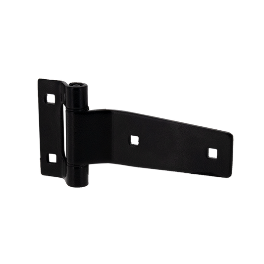 3" Polished Stainless Steel Strap Hinge, perspective view