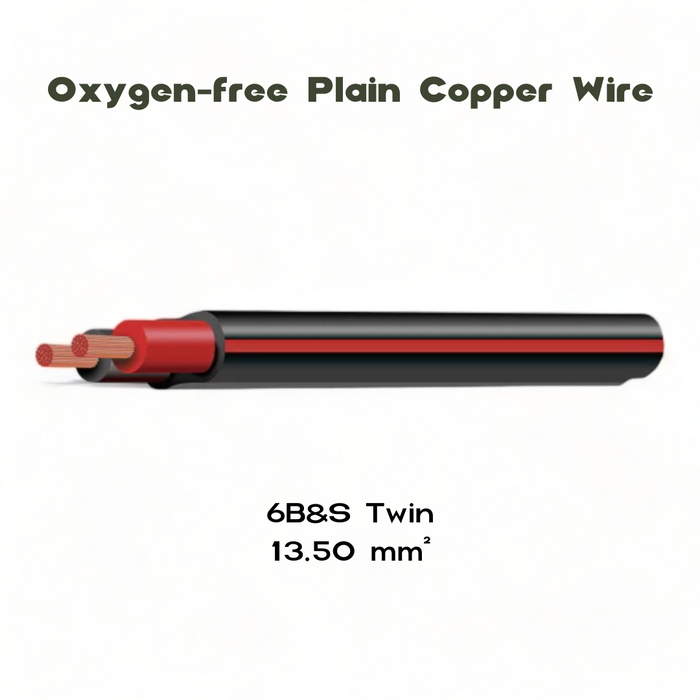 6 b&s twin sheath battery and starter cable rated up to 82.4amp