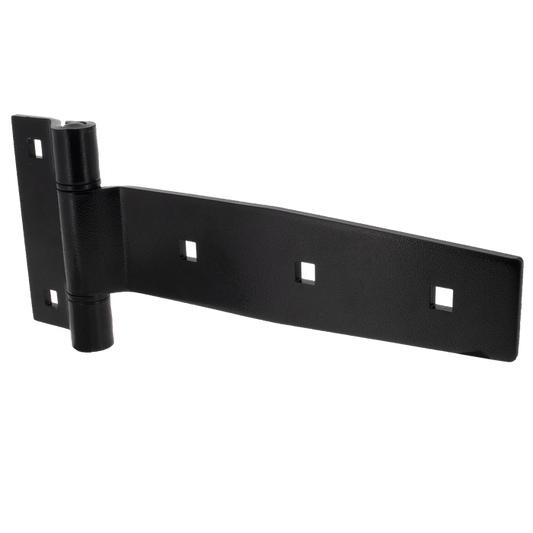 8" Polished Stainless Steel Strap Hinge, perspective view