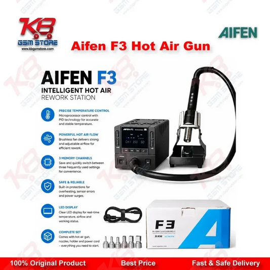 Aifen F3 1000W Hot Air Gun BGA Rework Station — Digital Display