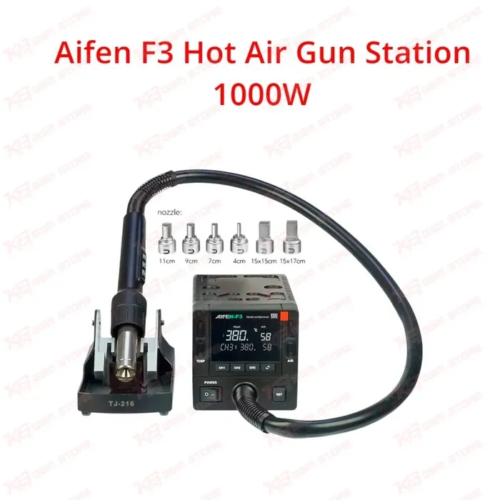 Aifen F3 1000W Hot Air Gun BGA Rework Station — Digital Display