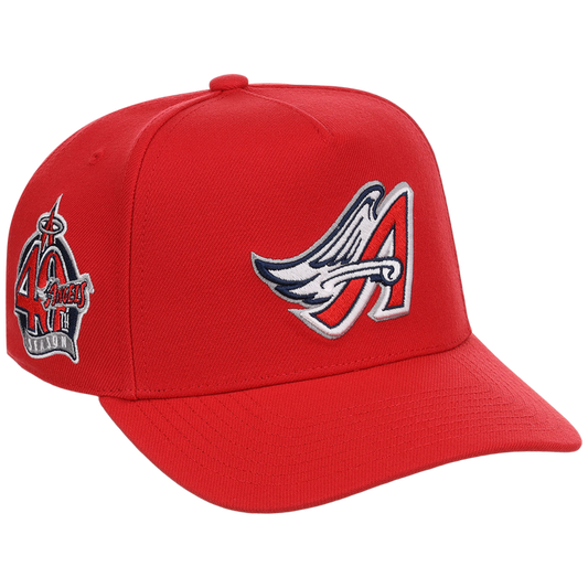Anaheim Angels Mitchell & Ness MLB 'Era Flip' Heritage Series Pro Pinch - Red/Red