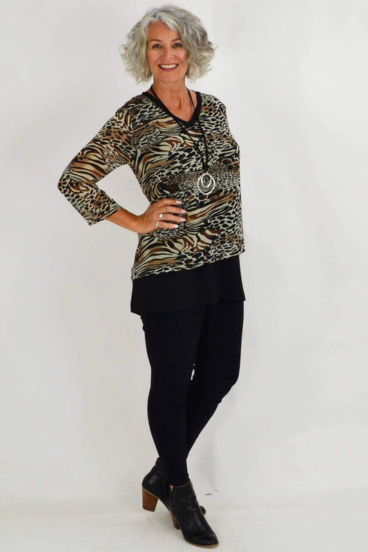 Annie Animal Print Tunic | I Love Tunics | Tunic Tops | Tunic | Tunic Dresses  | womens clothing online