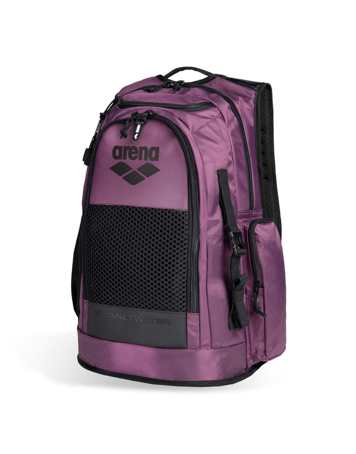 Purple Arena All Set Backpack 45L with wet dry compartments