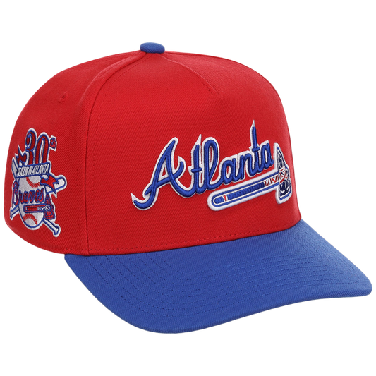 Atlanta Braves Mitchell & Ness MLB 'Era Flip' Heritage Series Pro Pinch - Red/Red