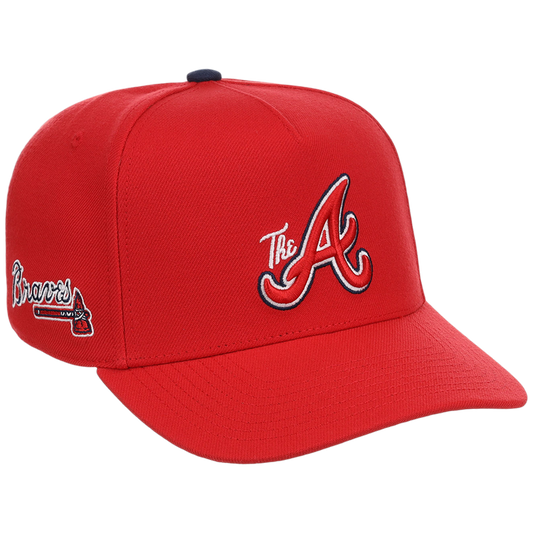 Atlanta Braves Mitchell & Ness MLB 'Era Flip' Heritage Series Pro Pinch - Red/Red