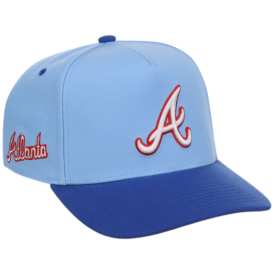 Atlanta Braves Mitchell & Ness MLB 'Era Flip' Heritage Series Pro Pinch - Sky/Royal