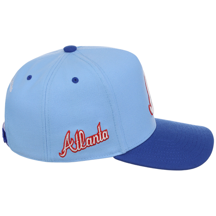 Atlanta Braves Mitchell & Ness MLB 'Era Flip' Heritage Series Pro Pinch - Sky/Royal