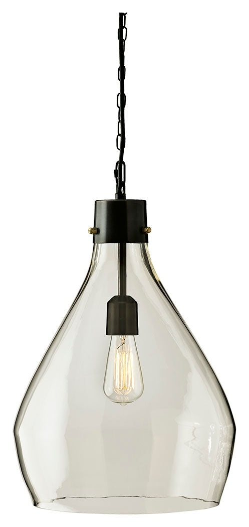 Avalbane L000468 ClearGray Glass Pendant Light 1CN