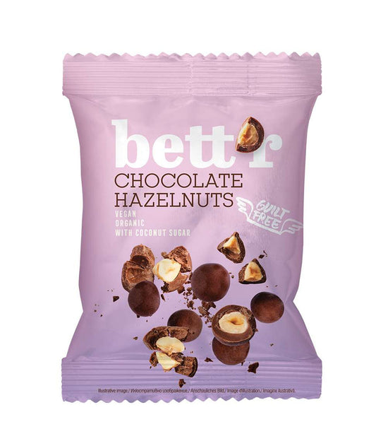 Bett’r Chocolate Covered Hazelnuts 40g