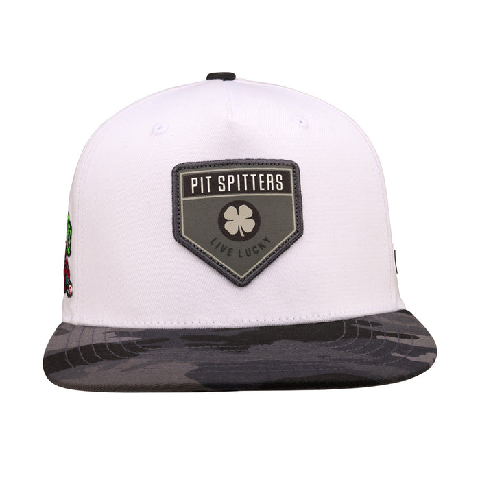 Black Clover White/Camo Snapback Cap