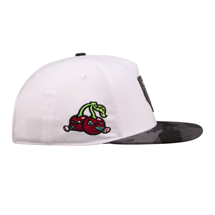 Black Clover White/Camo Snapback Cap