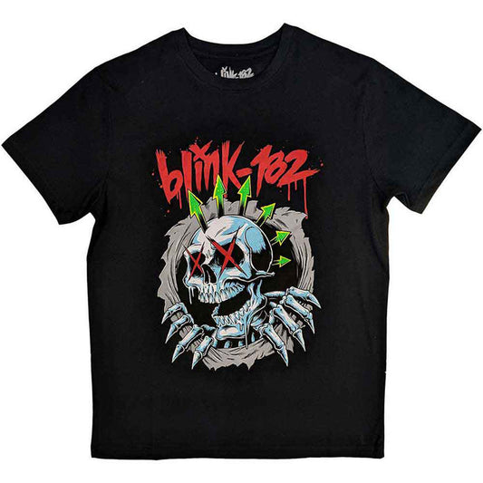 BLINK-182 - SIX ARROW SKULL - T-Shirt Black