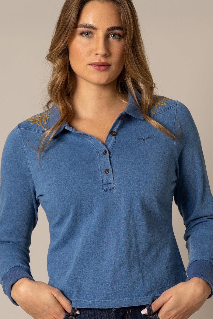 Woman wearing blue polo shirt (unnamed-195)